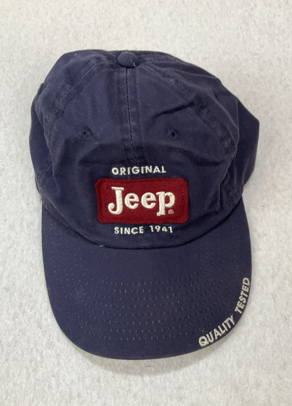 Vintage JEEP Baseball Cap Adjustable Patch Hat Embroidered Gift Navy Red Y2K